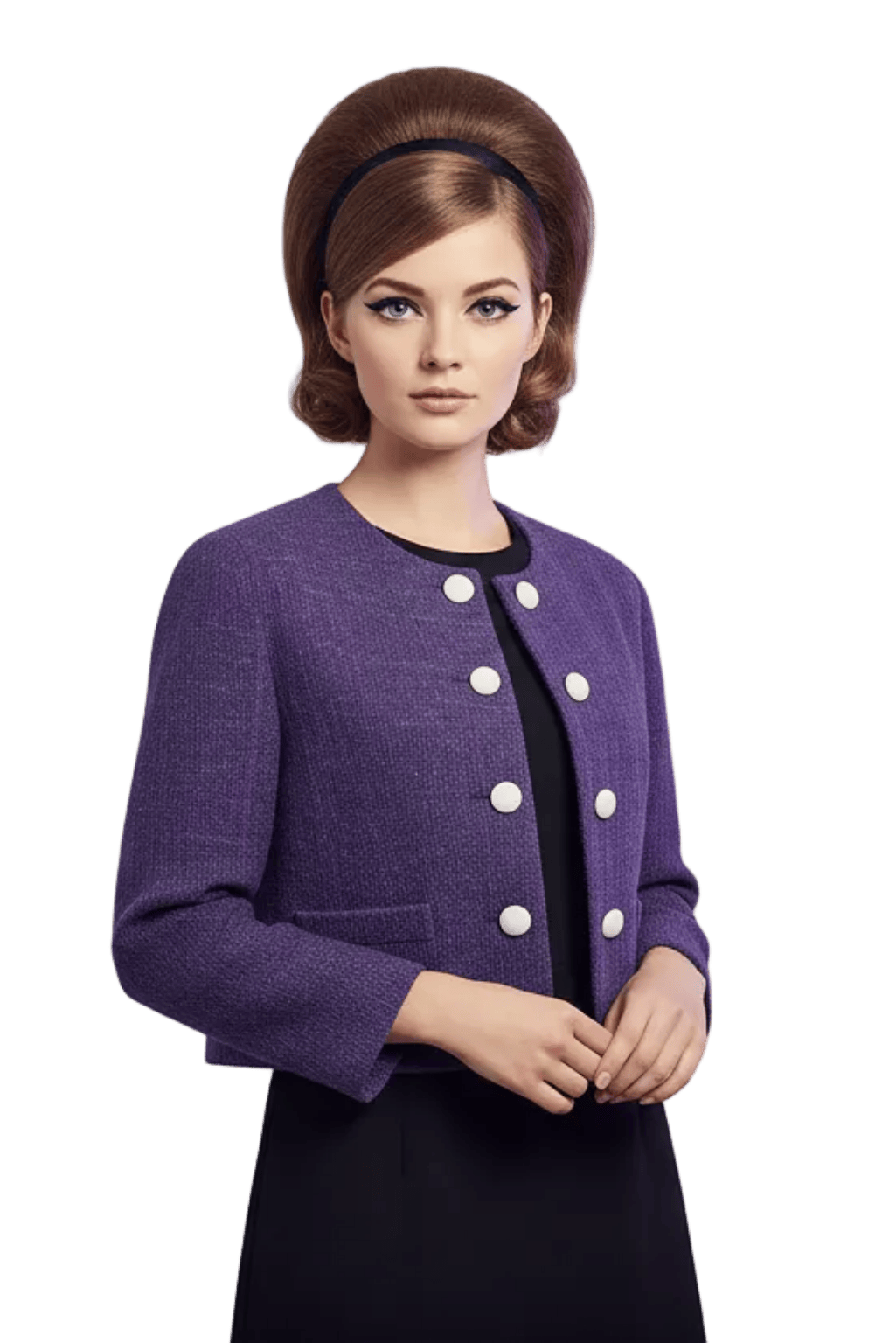 60s Purple Tweed Jacket