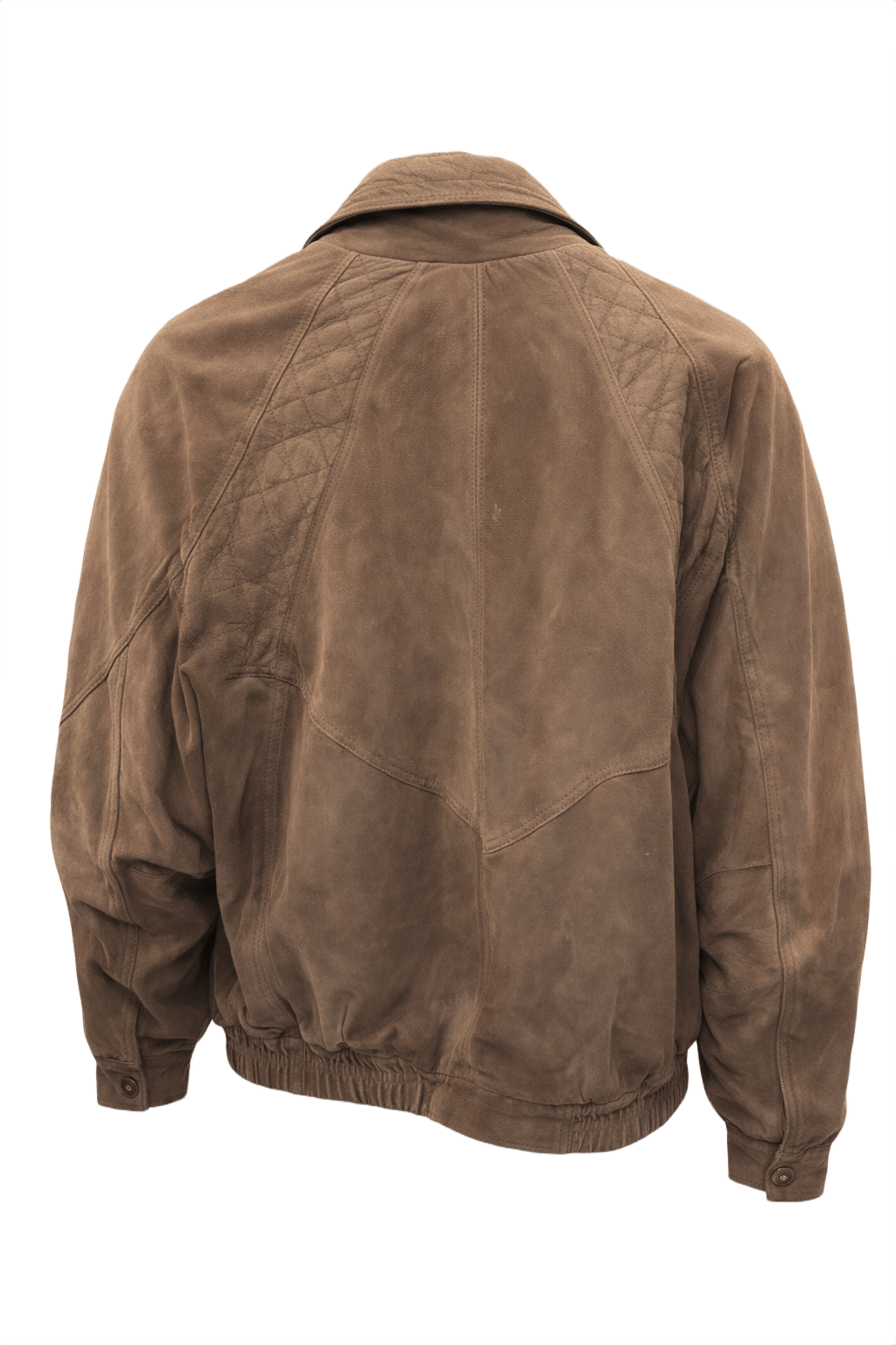 90s Brown Suede Jacket - Back View
