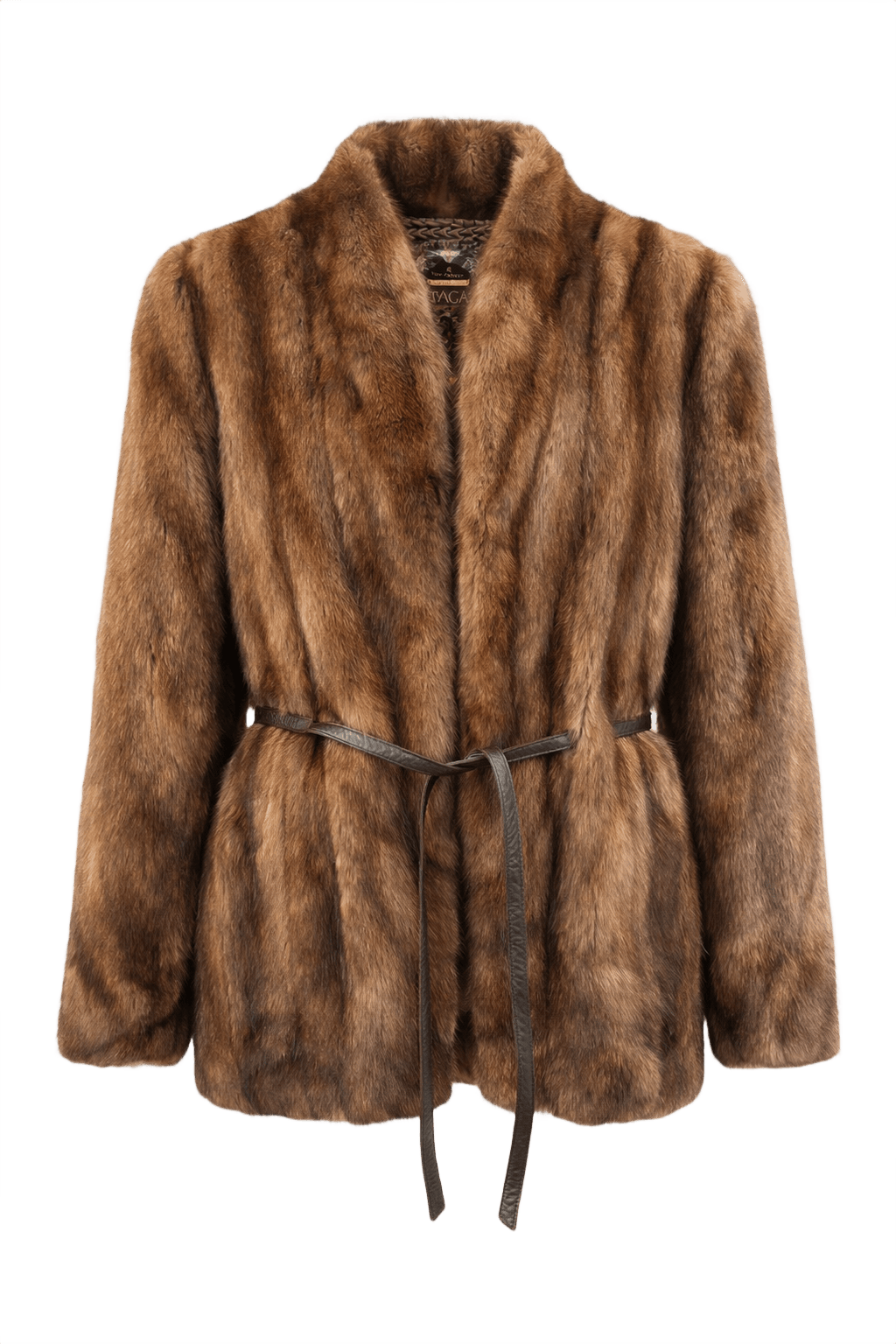 1980s Rich Brown Mink Fur Coat - Front View