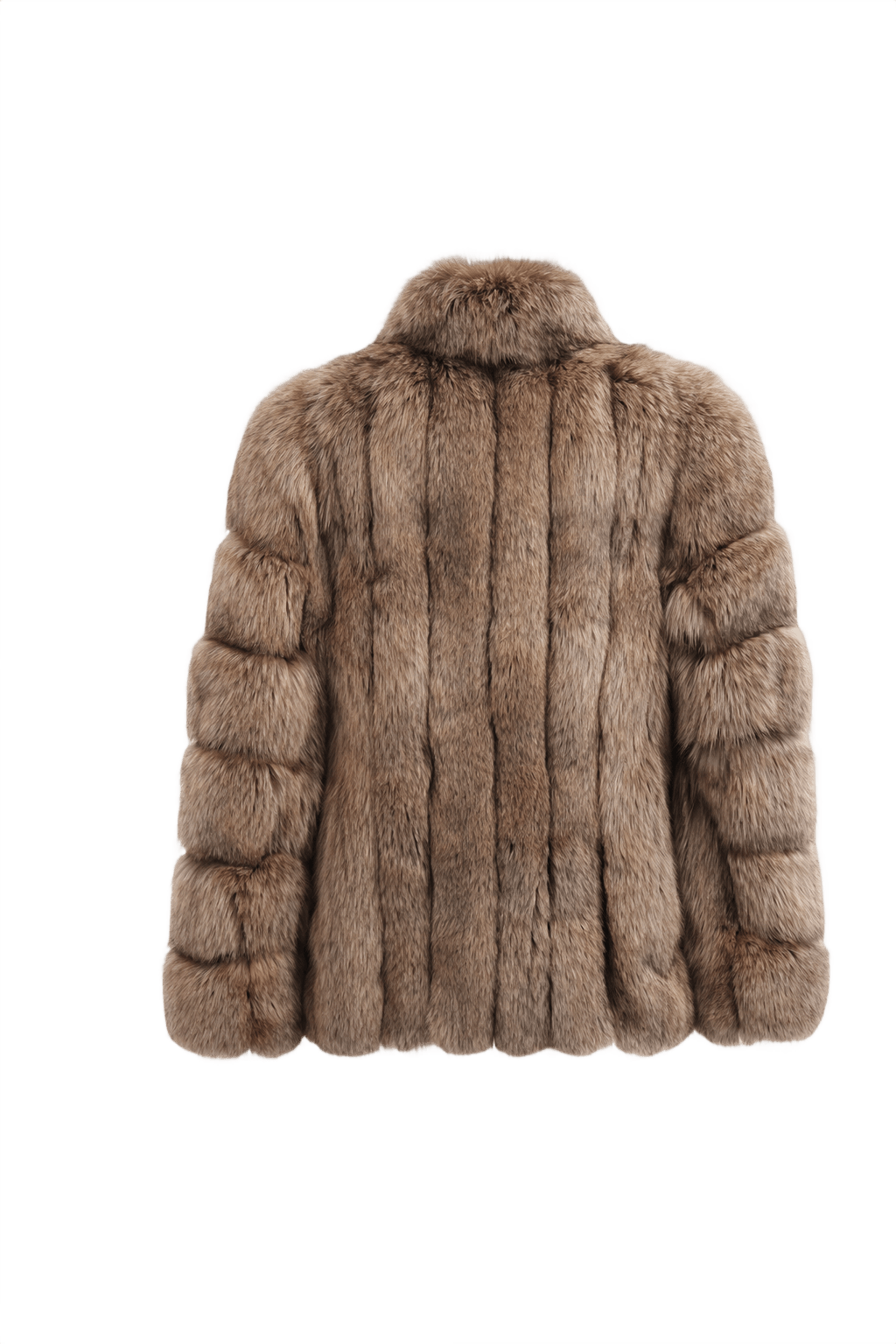 1980s Beige Fur Coat - Back View