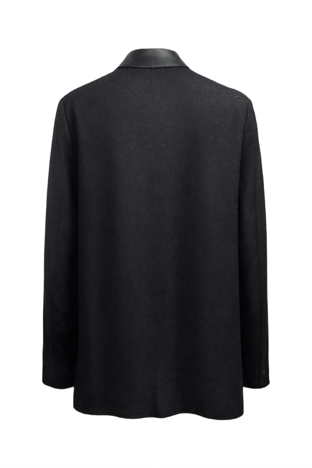 1990s Black Silk Blend Jacket - Back View