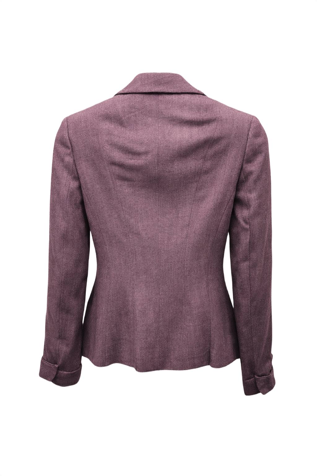 1940s Mauve Wool Jacket - Back View