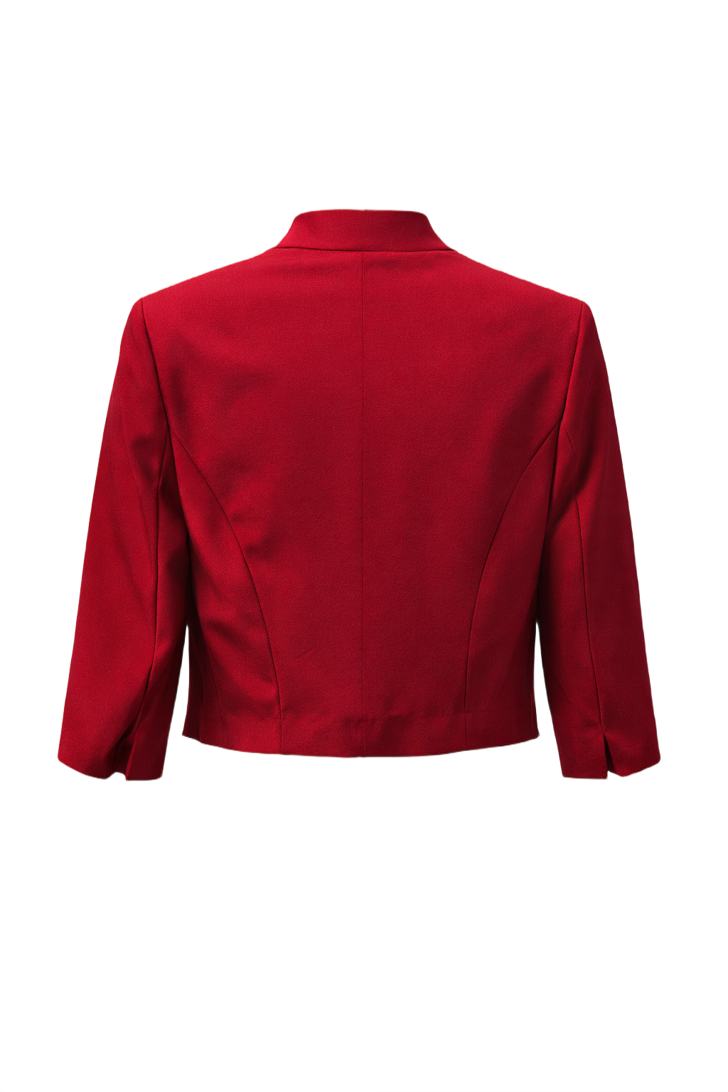 1990s Bright Red Unknown Jacket - Back View