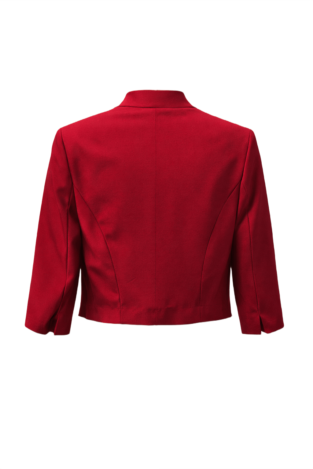 1990s Bright Red Unknown Jacket - Back View