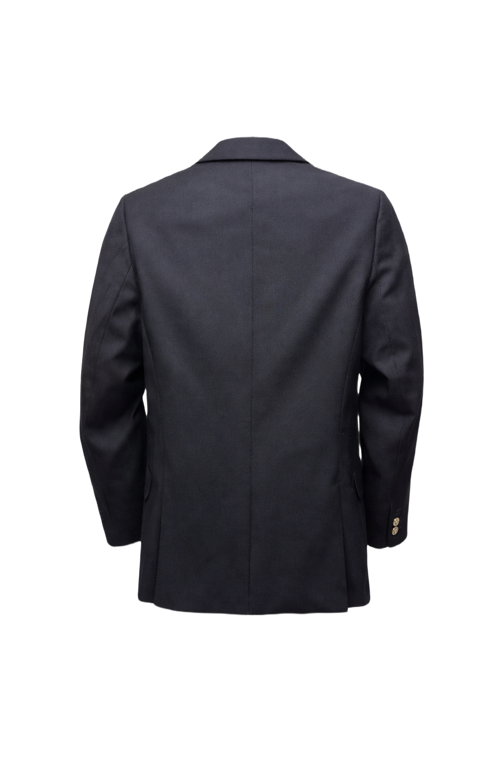 1980s Black Wool Blazer - Back View