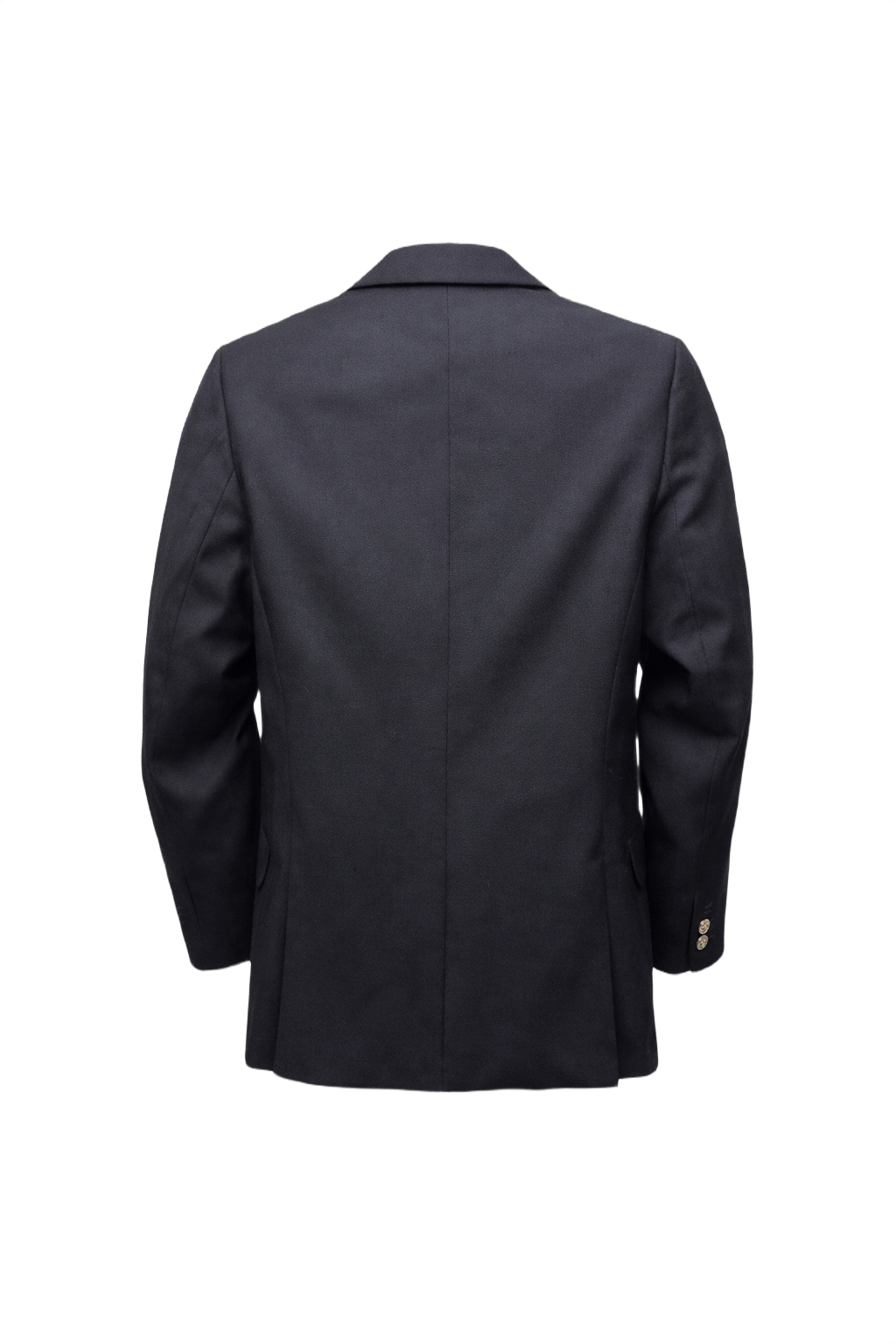 1980s Black Wool Blazer - Back View