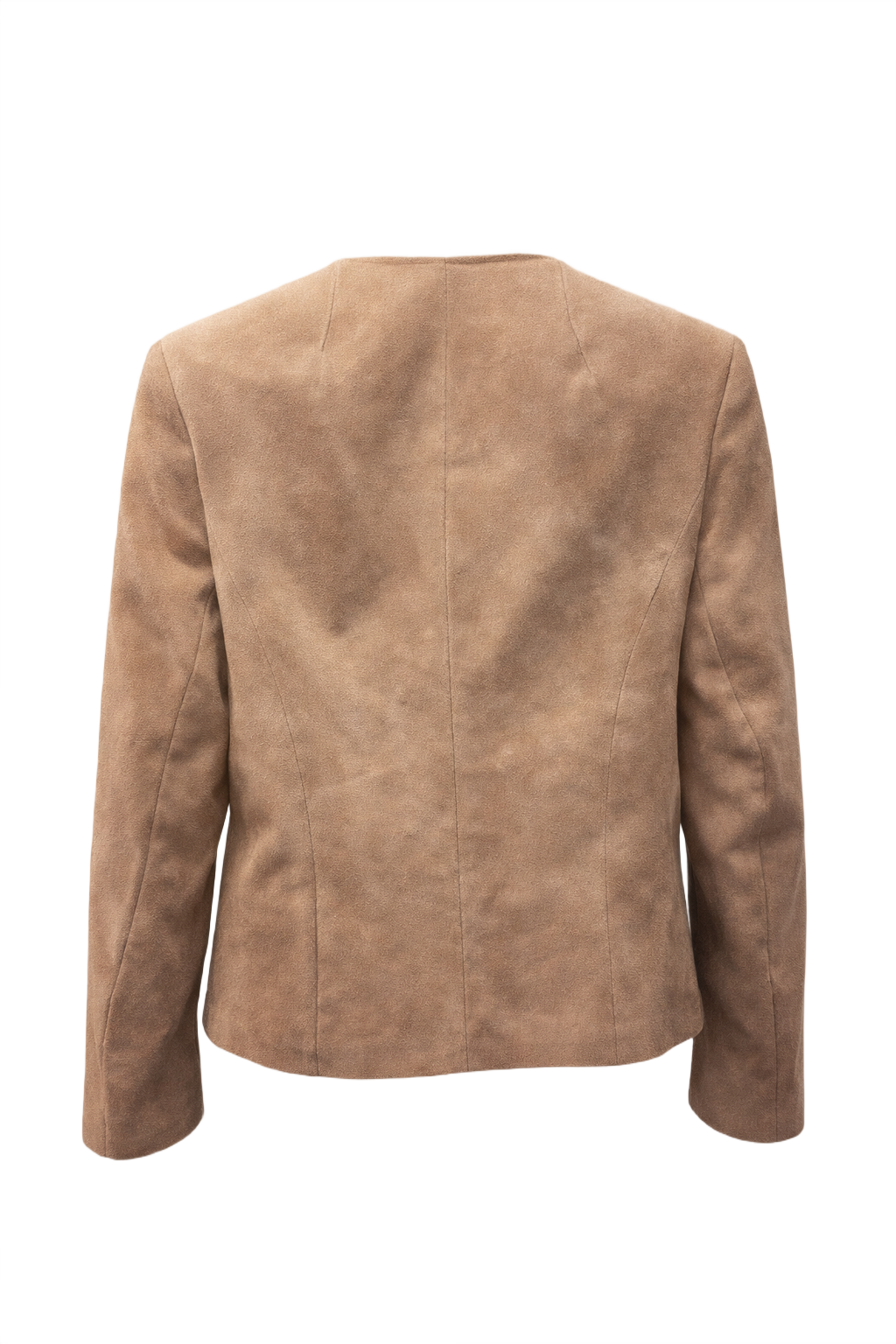 1990s Camel Suede Jacket - Back View