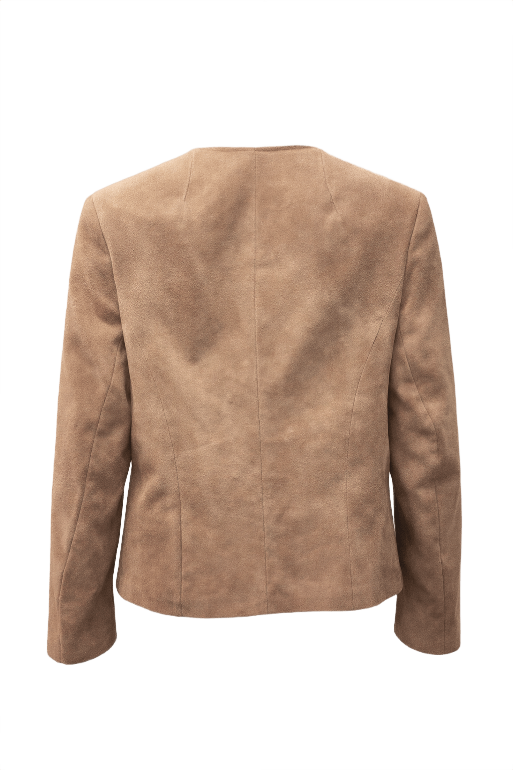 1990s Camel Suede Jacket - Back View