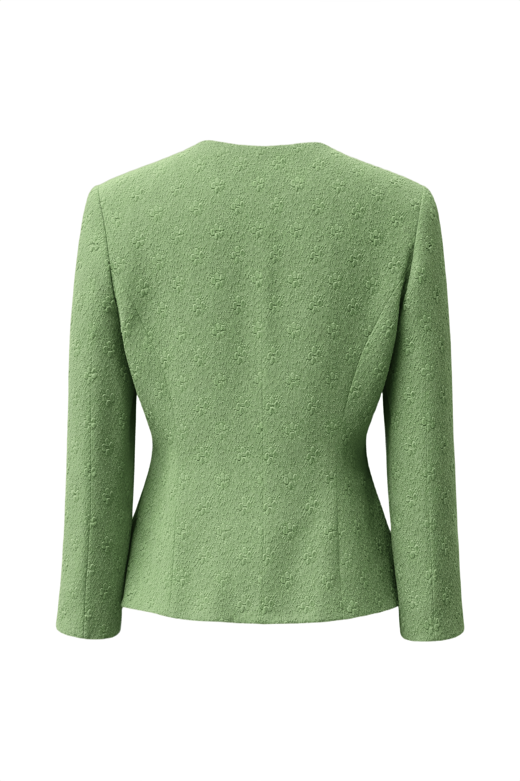 1980s Green Wool Blazer - Back View