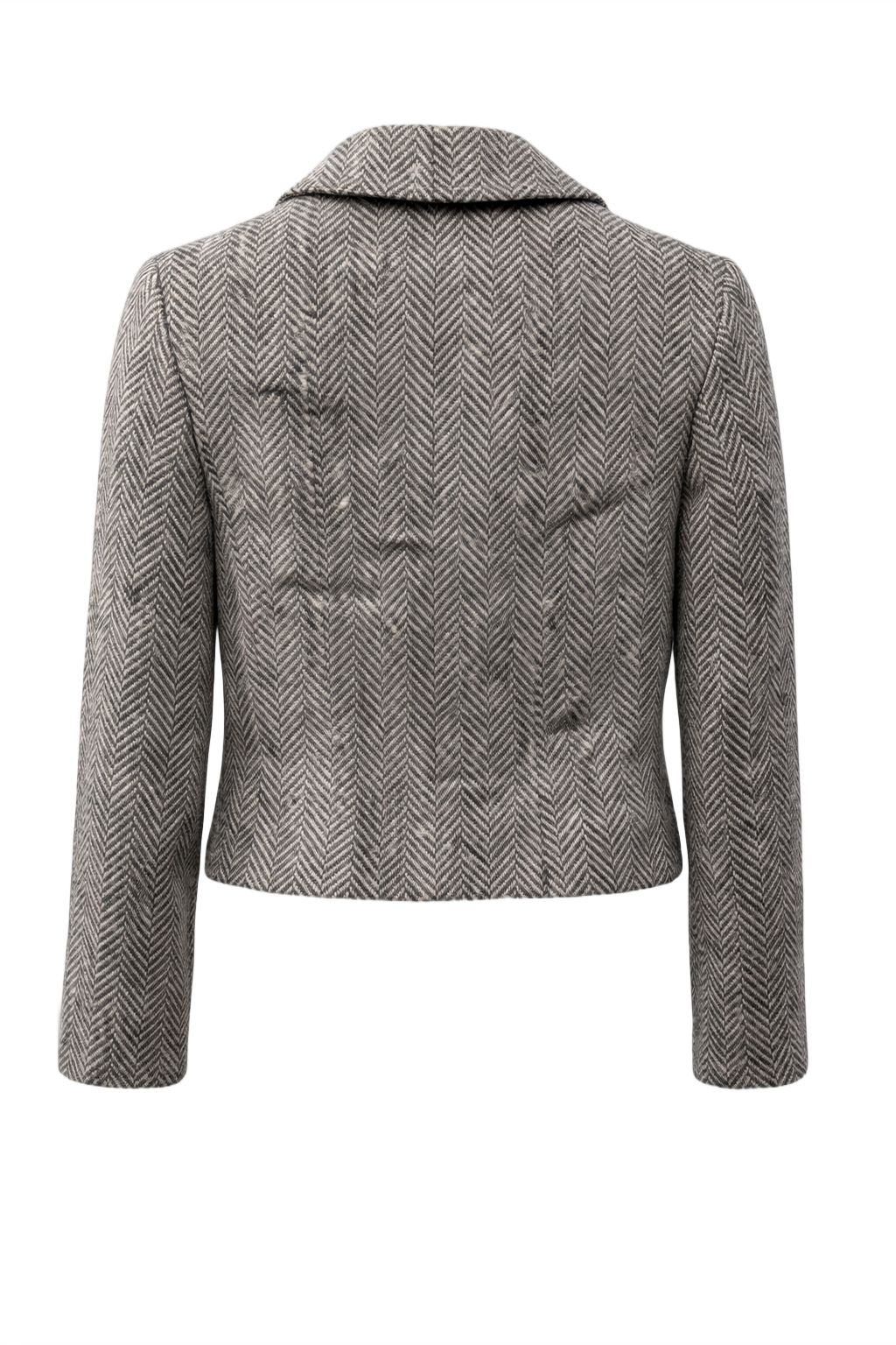 1960s Grey Wool Jacket - Back View
