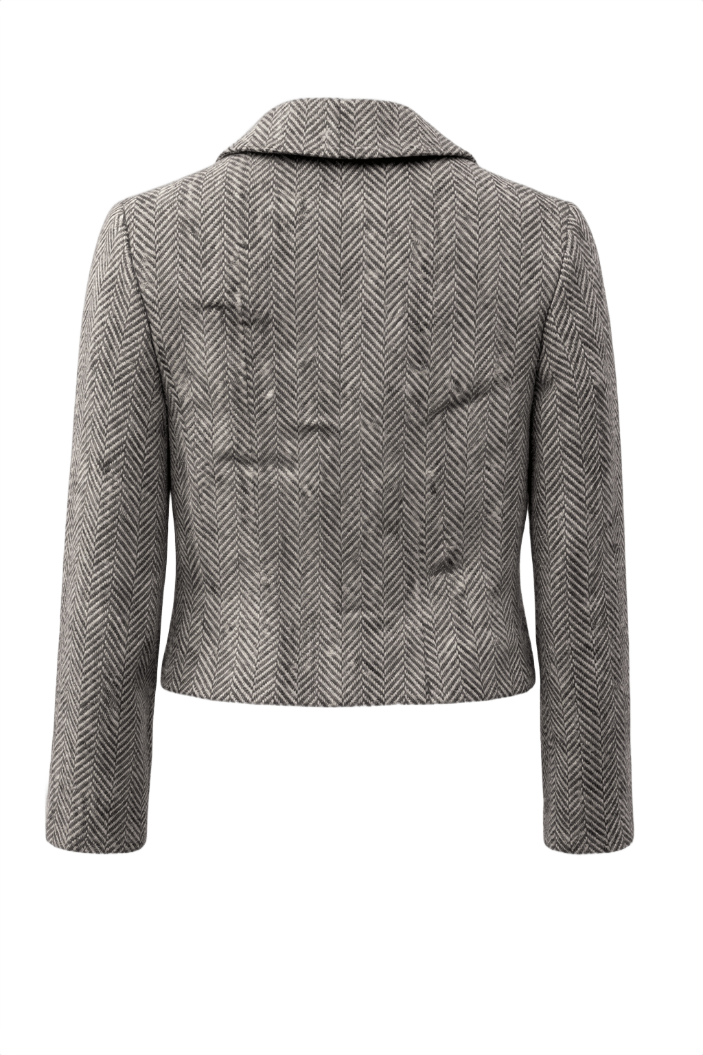1960s Grey Wool Jacket - Back View