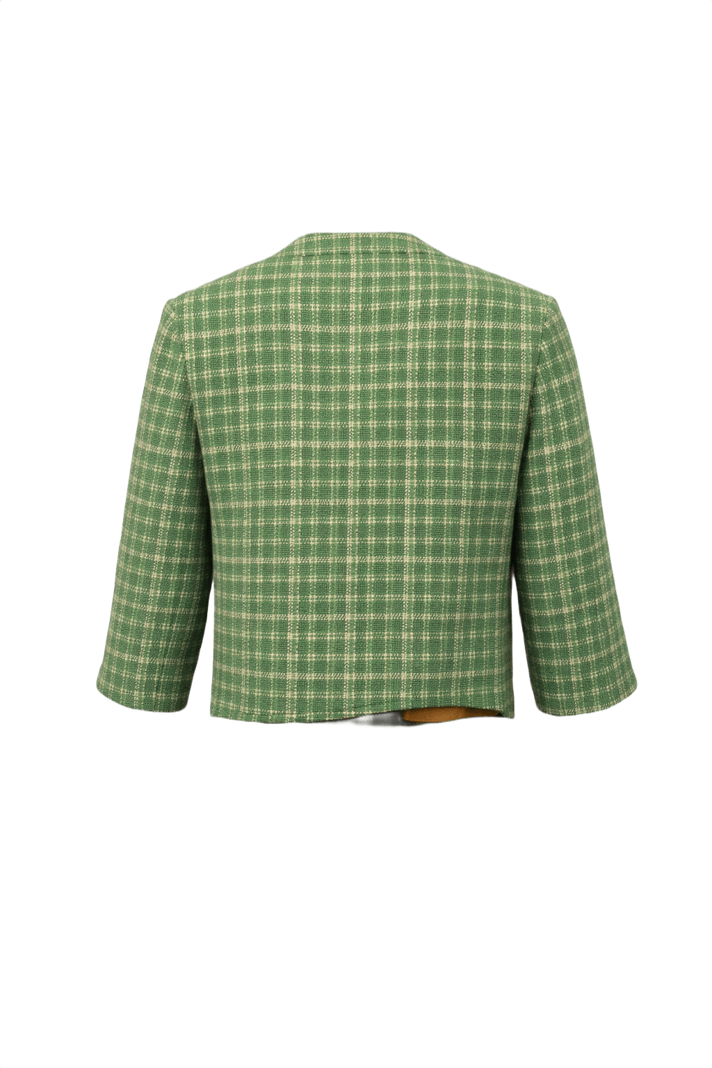 1960s Green Wool Jacket - Back View