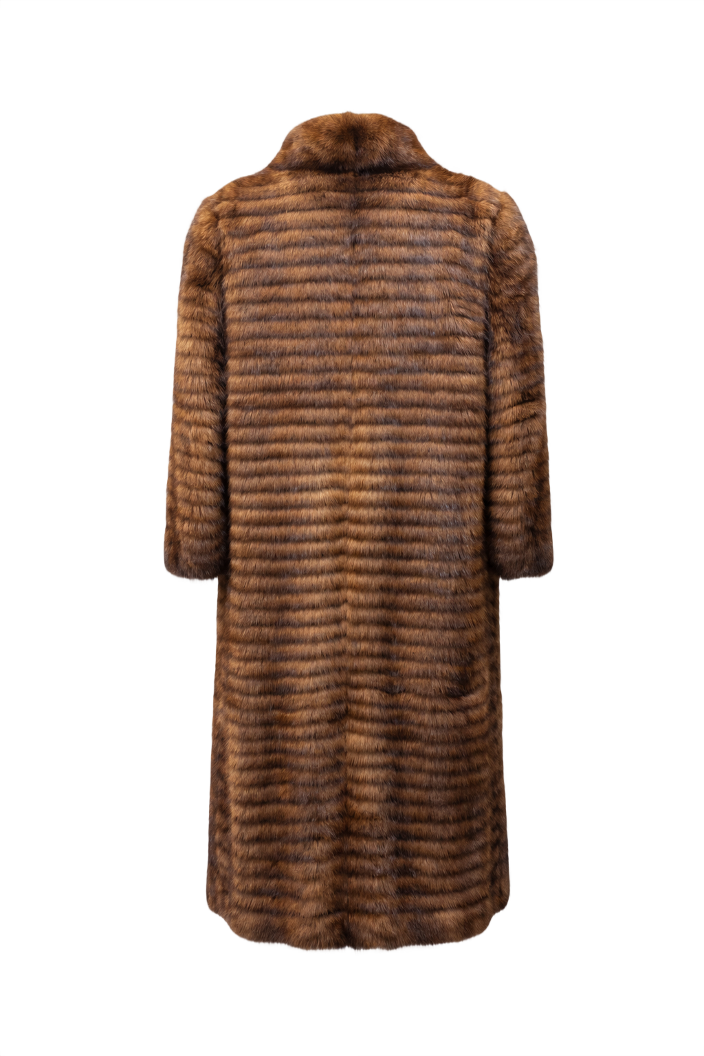 1980s Brown Fur Coat - Back View