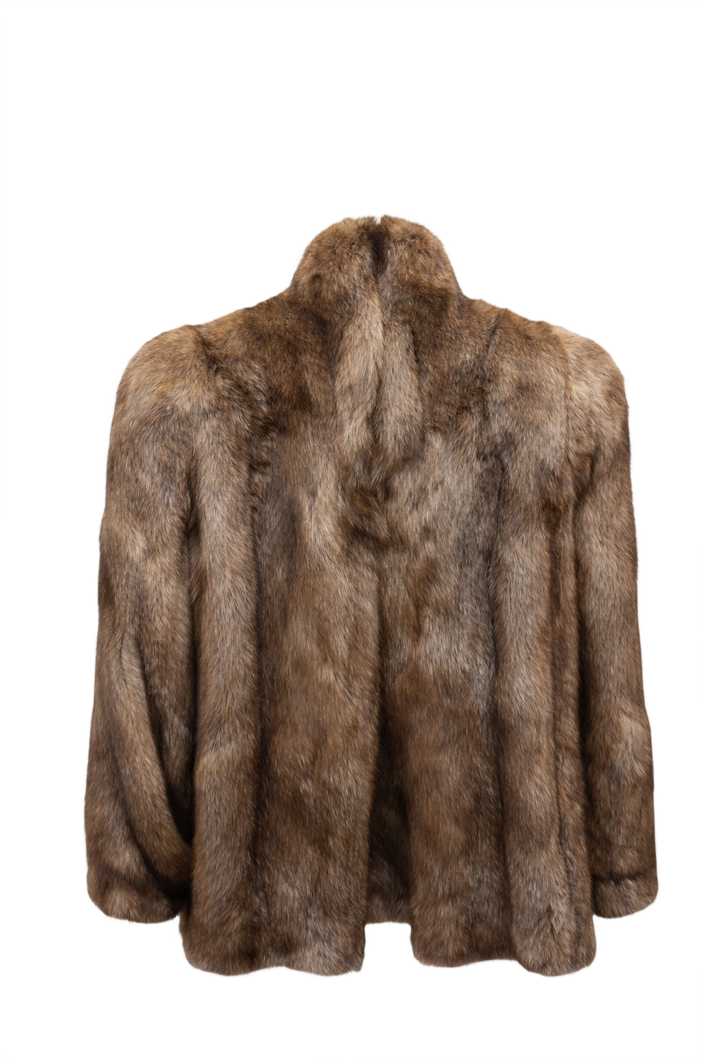 1990s Brown Fur Coat - Back View