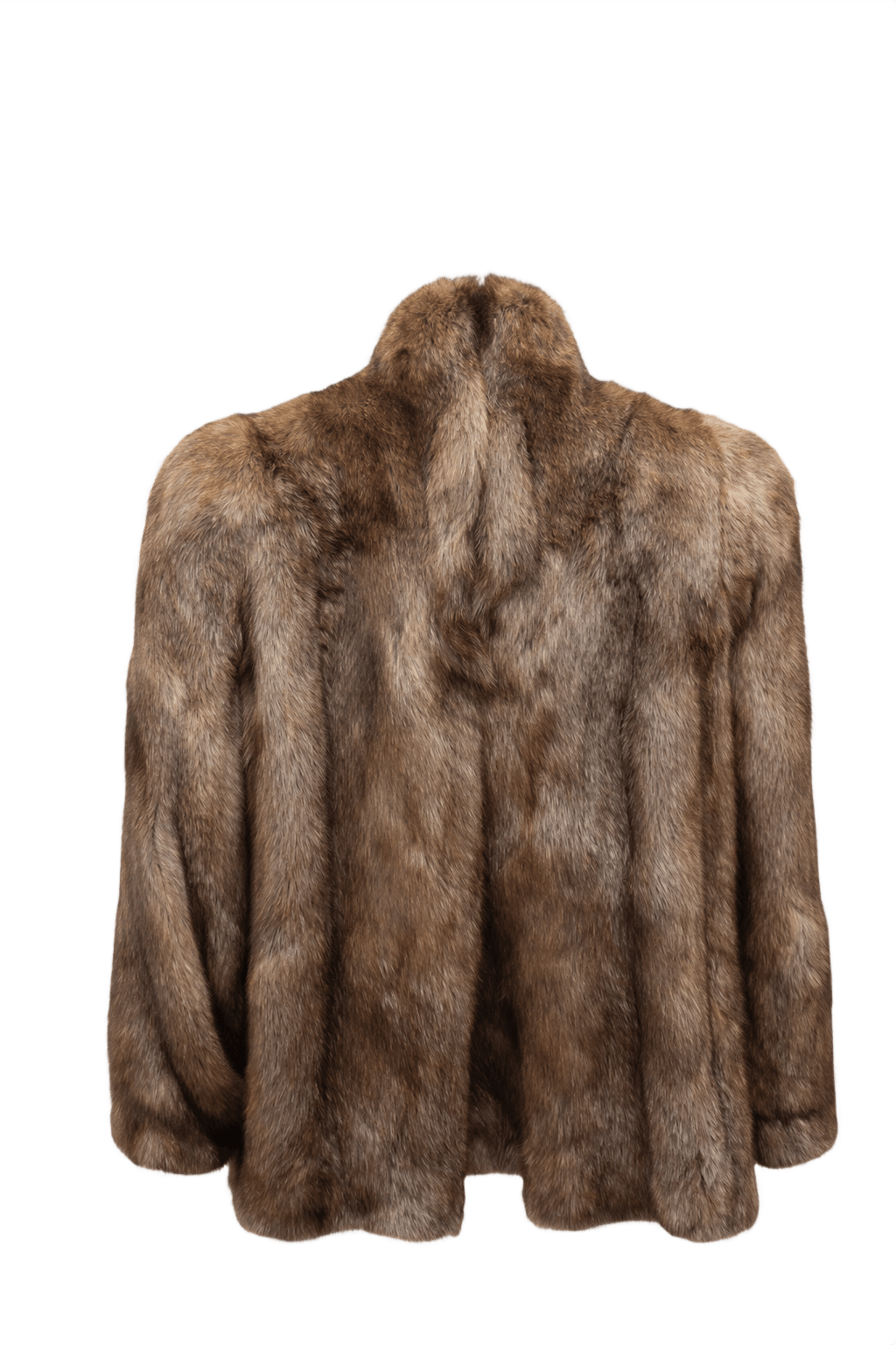 1990s Brown Fur Coat - Back View