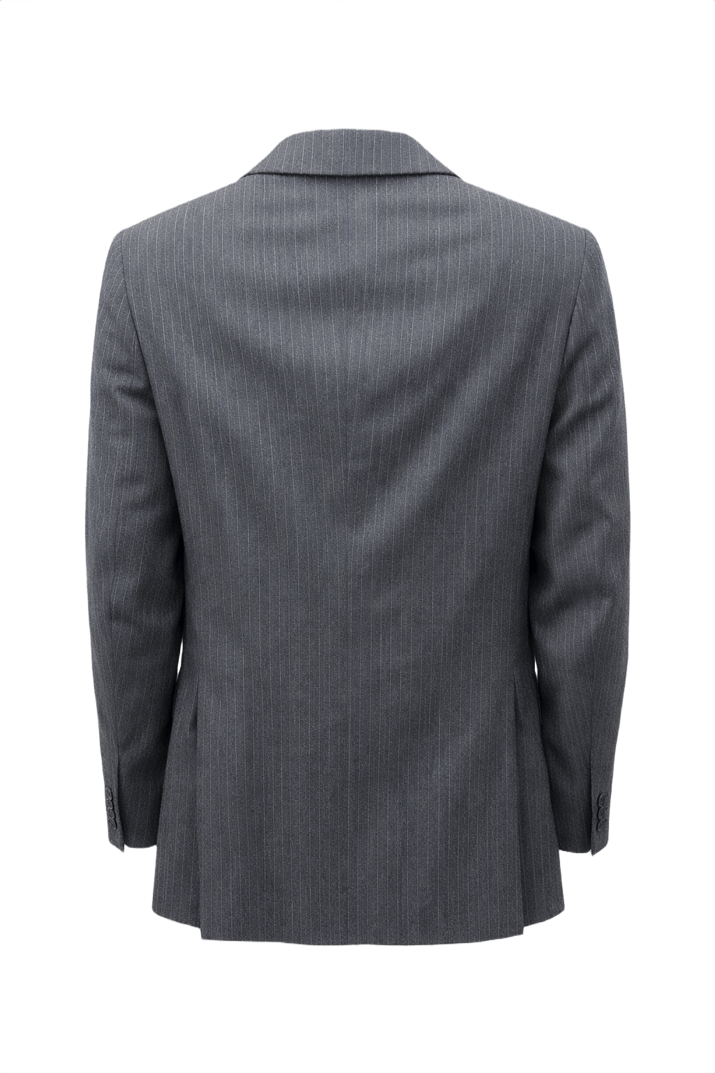 1980s Grey Wool Blend Blazer - Back View