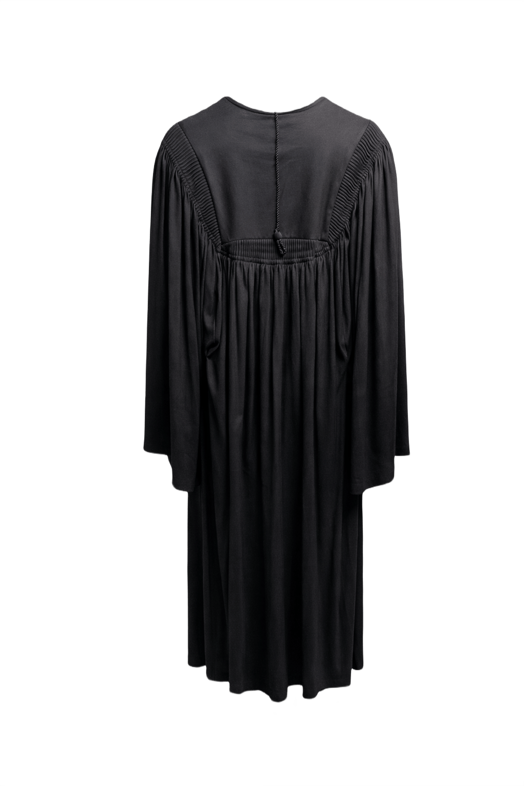 1950s Black Synthetic Robe - Back View