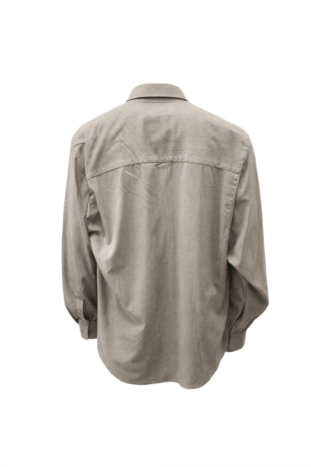 1990s Light Beige Cotton Shirt - Back View