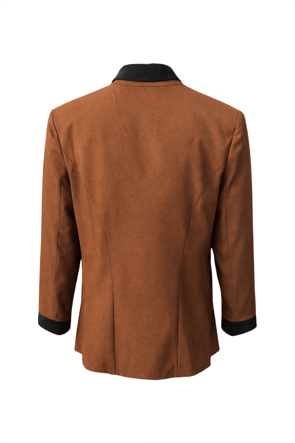 1990s Brown Wool Jacket - Back View