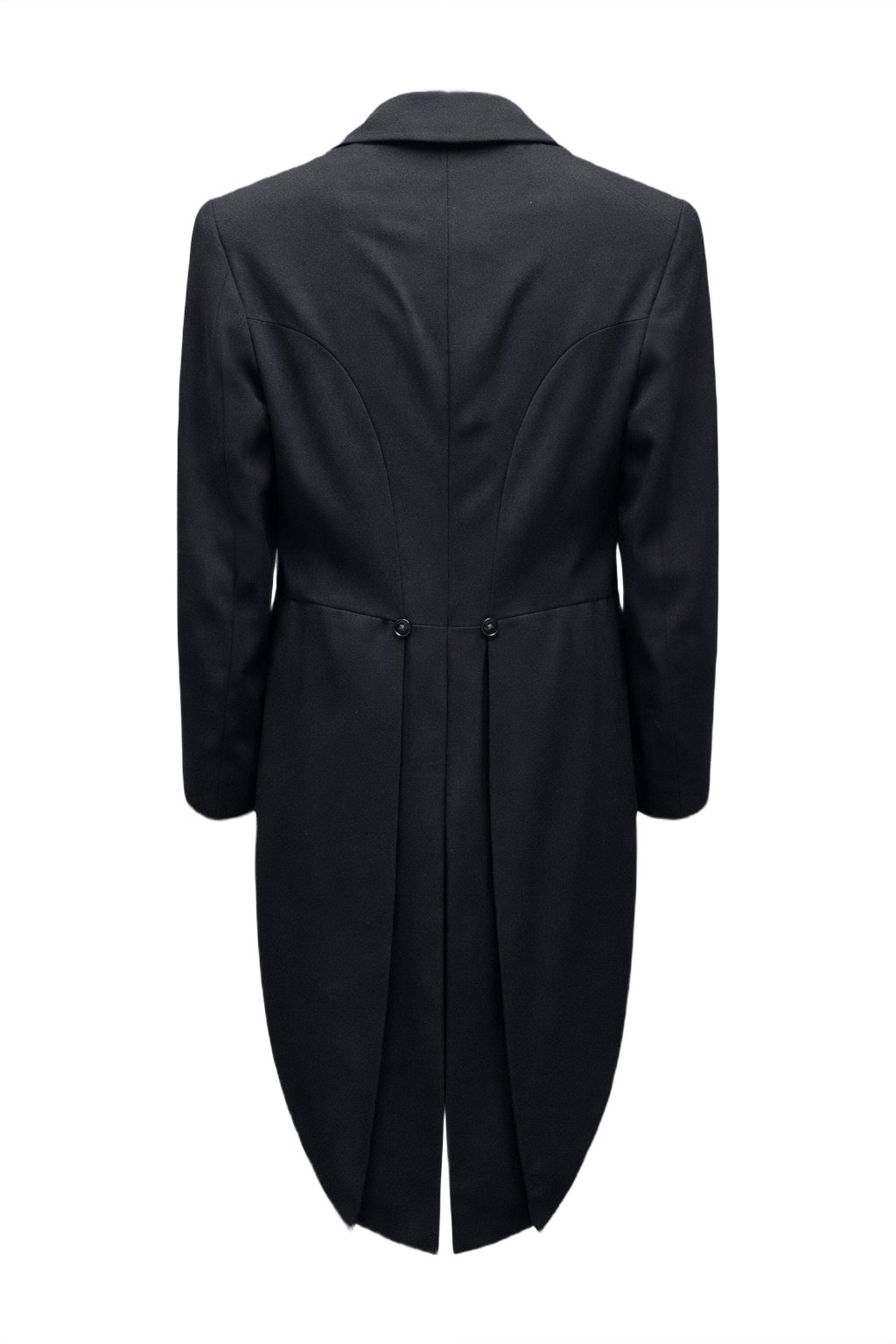 1930s Black Wool Jacket - Back View