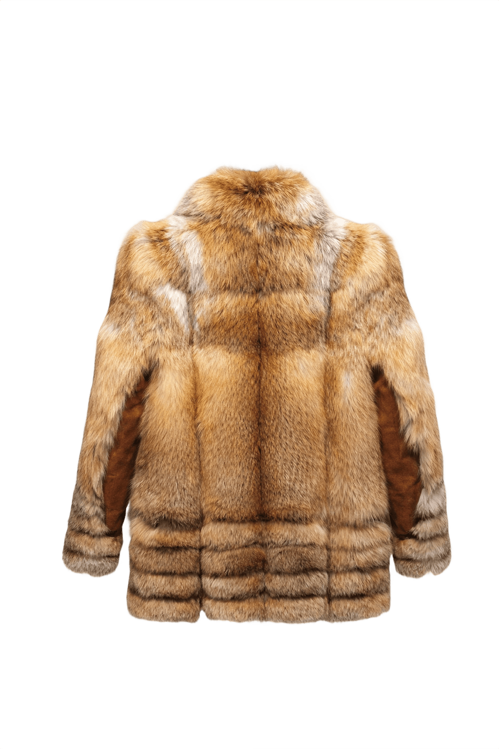 1970s Warm Brown Fur Coat - Back View