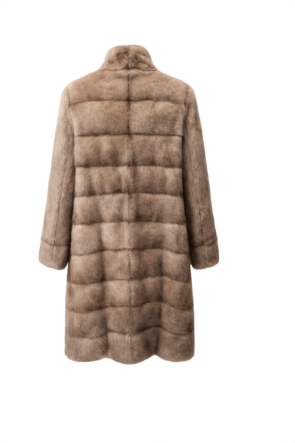 1990s Beige Fur Coat - Back View
