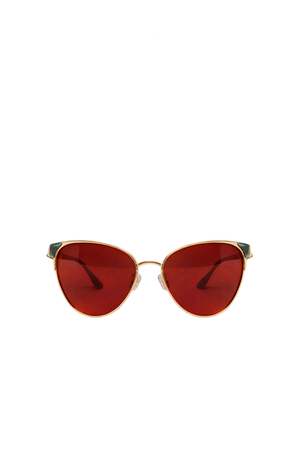 1970s Gold Metal Sunglasses - Front View