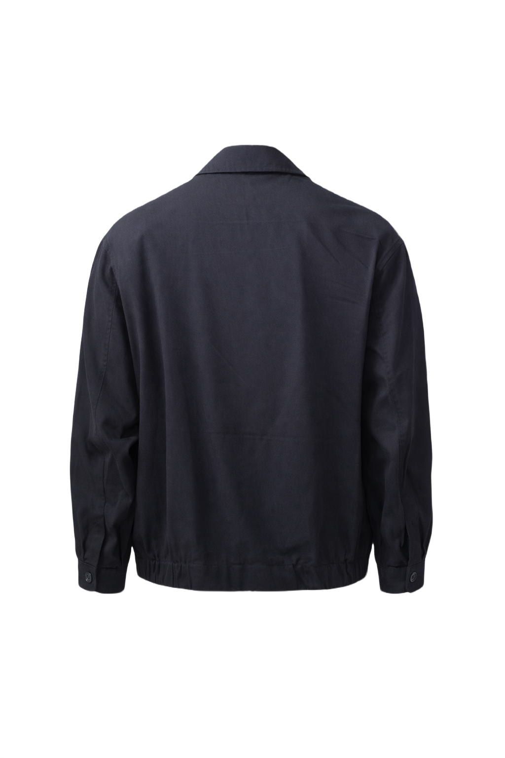 1990s Navy Blue Cotton Jacket - Back View