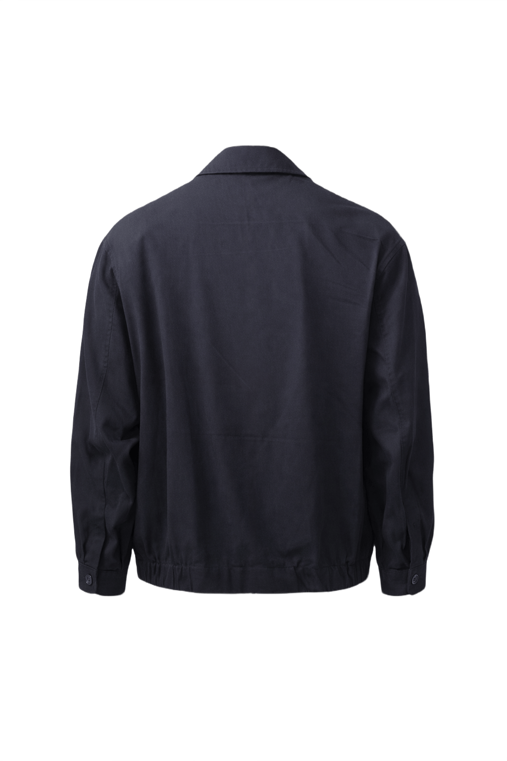 1990s Navy Blue Cotton Jacket - Back View