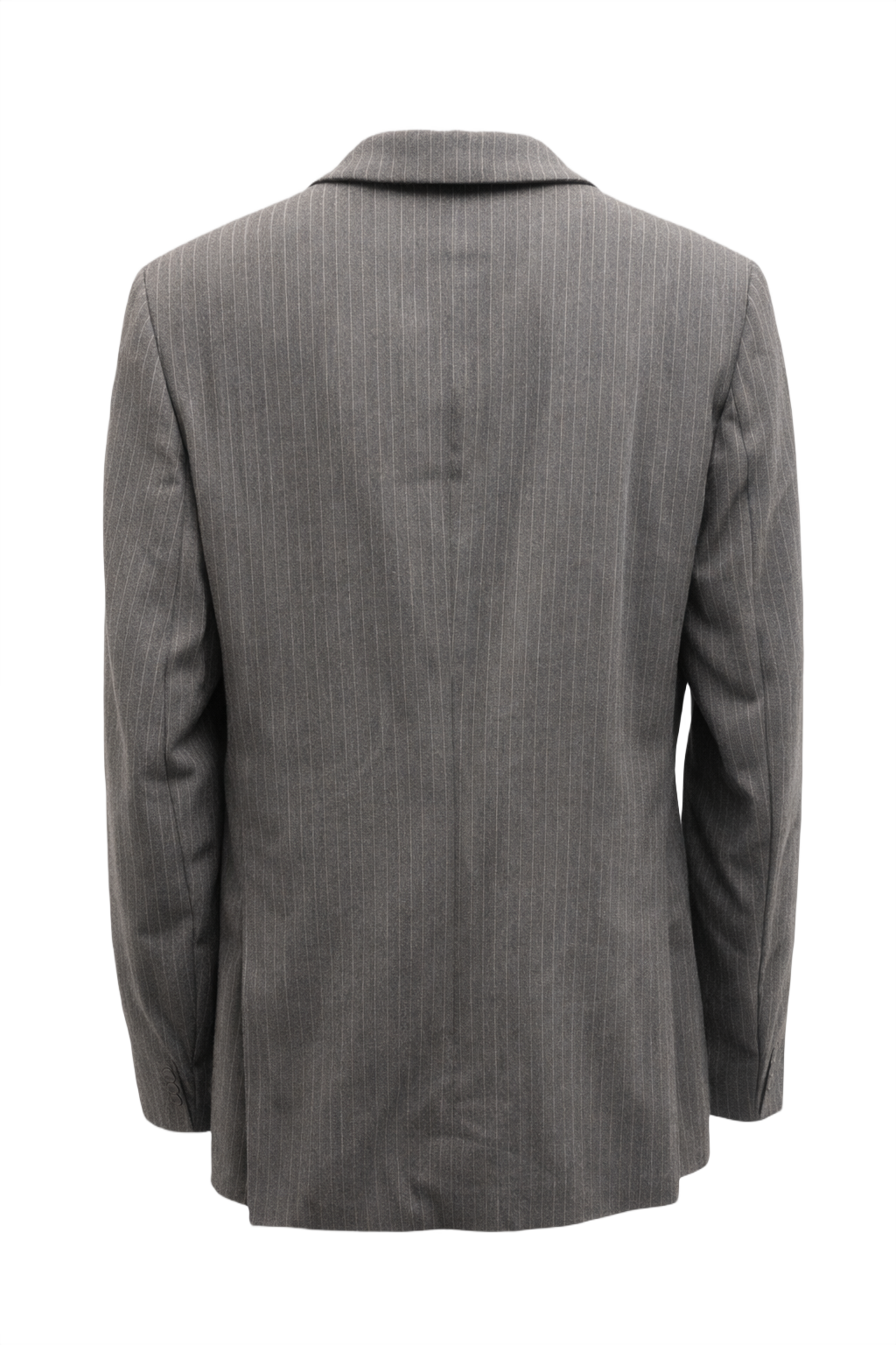 1970s Grey Wool Blazer - Back View