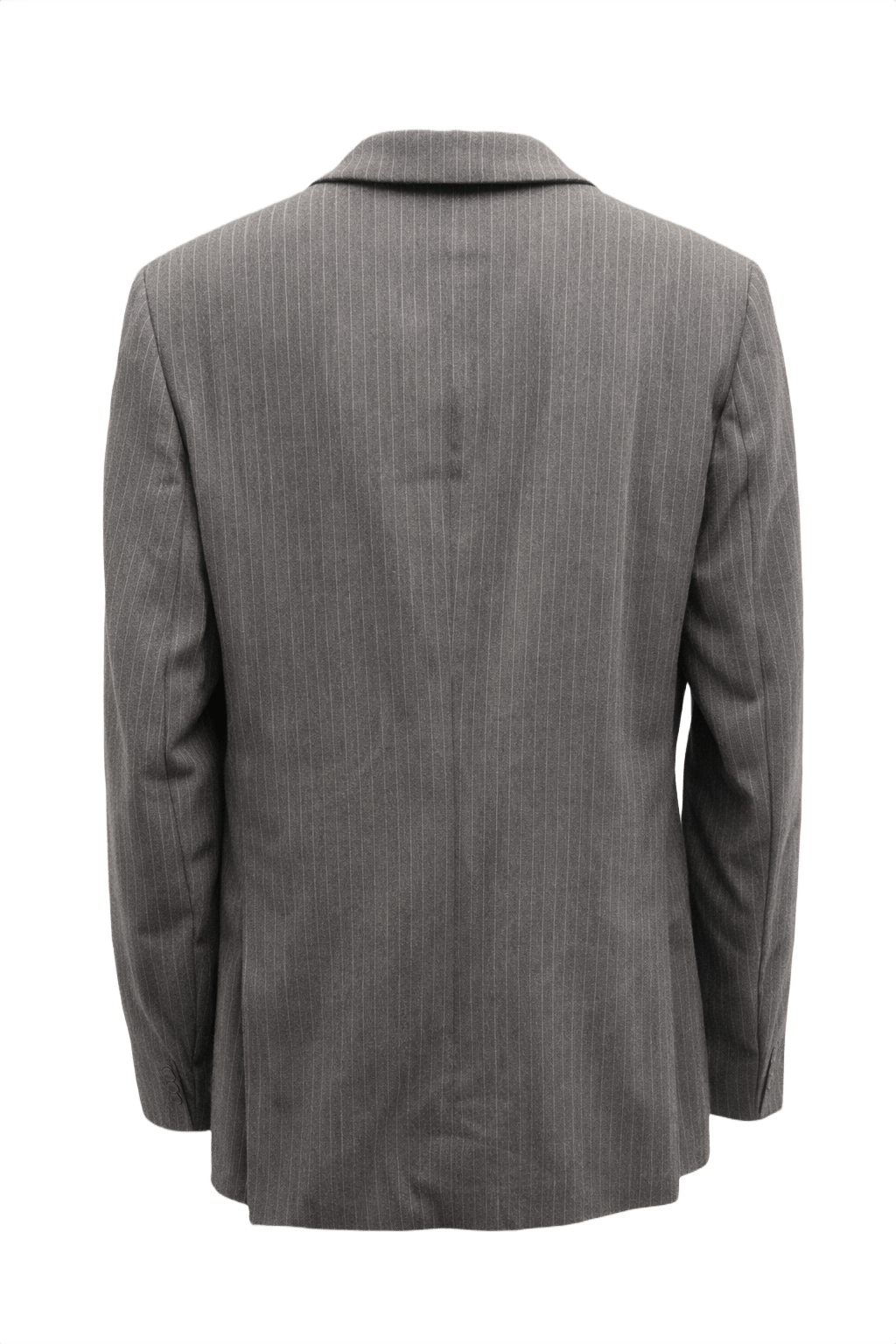 1970s Grey Wool Blazer - Back View