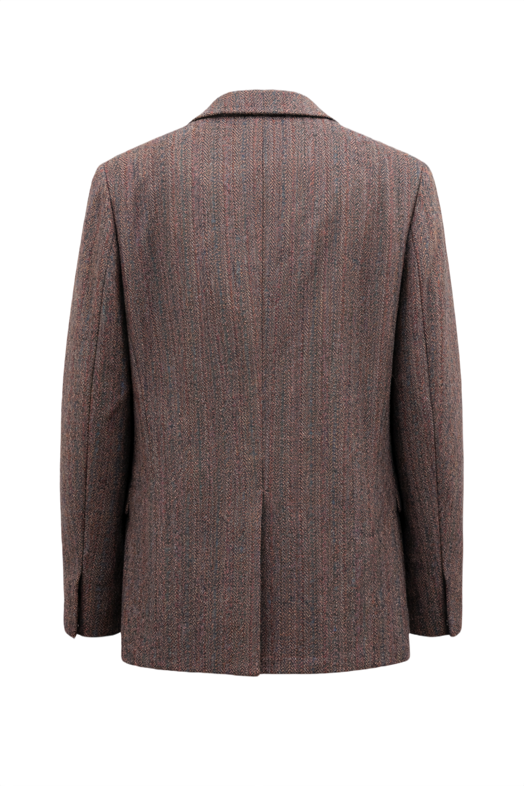 1970s Brown Wool Blazer - Back View