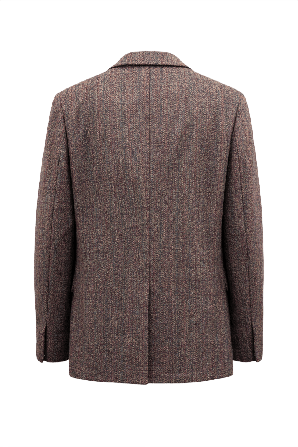 1970s Brown Wool Blazer - Back View
