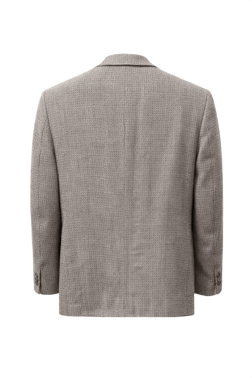 1970s Grey Wool Blazer - Back View