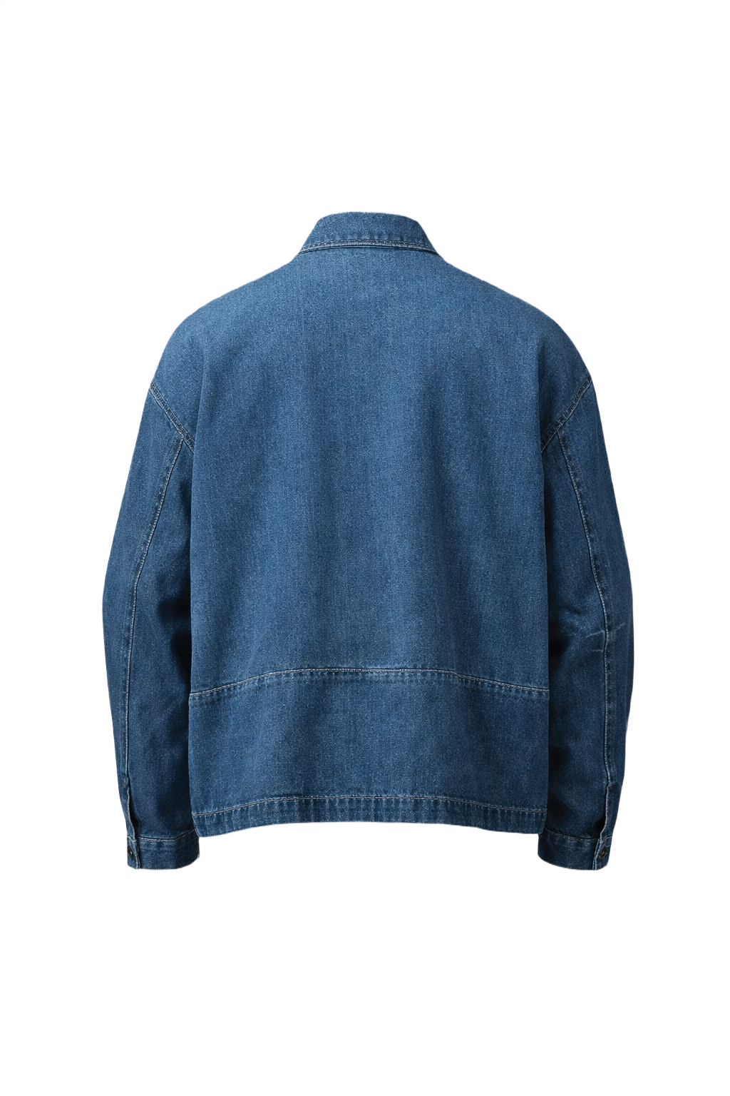 1980s Blue Denim Jacket - Back View
