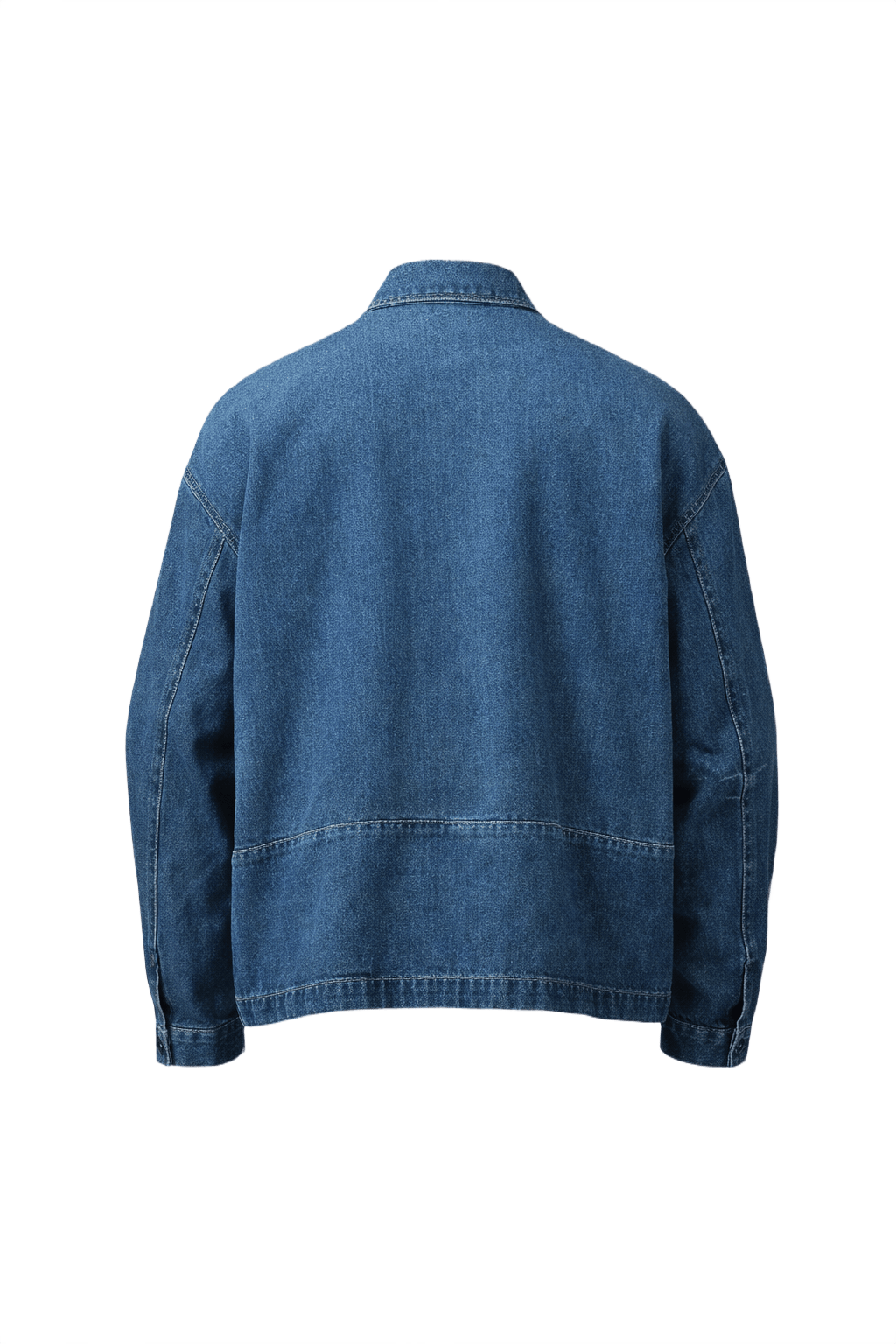 1980s Blue Denim Jacket - Back View