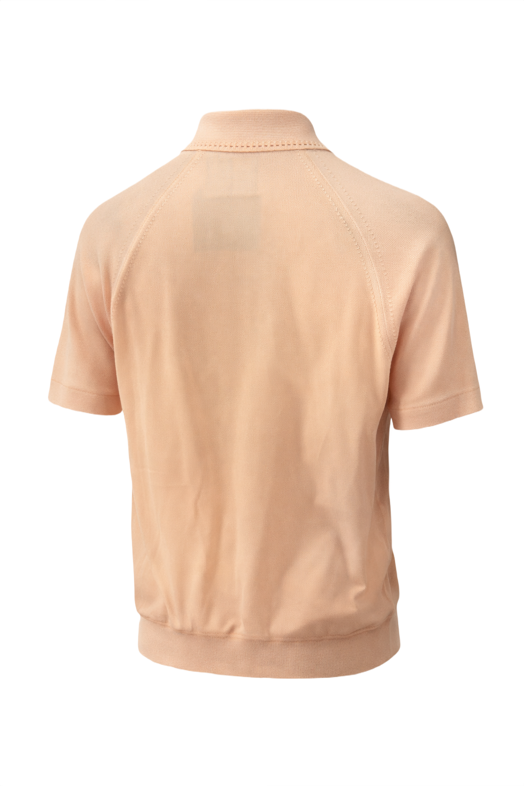 1960s Beige Synthetic Blend Shirt - Back View
