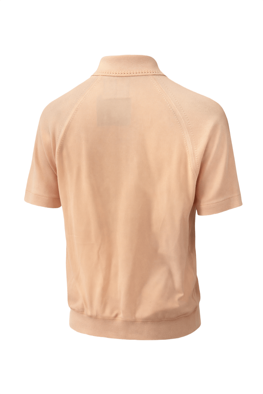1960s Beige Synthetic Blend Shirt - Back View