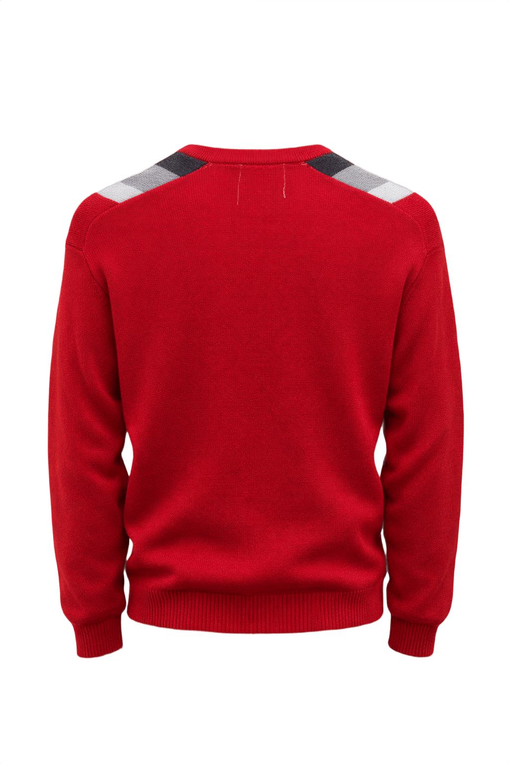 1960s Red Wool Cardigan - Back View