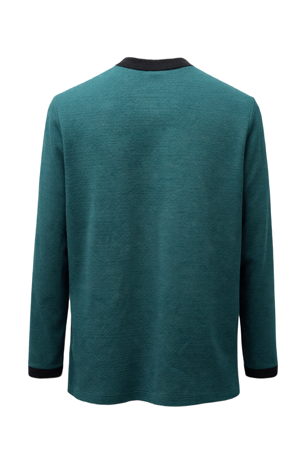 1980s Teal Wool Cardigan - Back View
