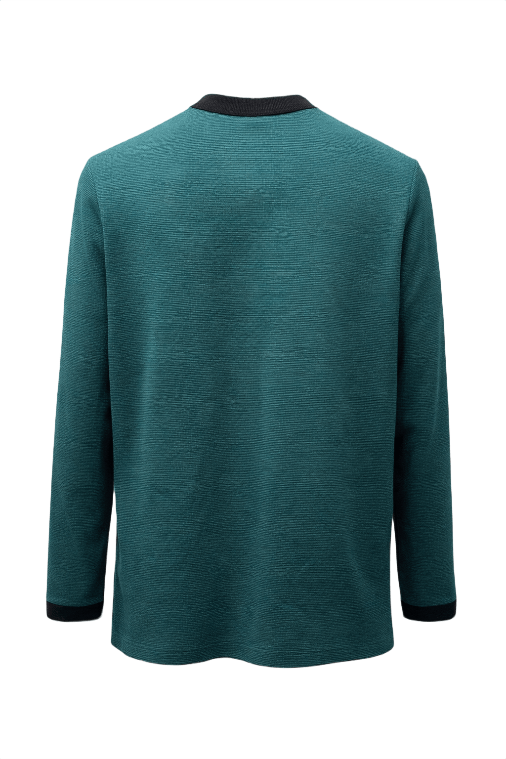 1980s Teal Wool Cardigan - Back View