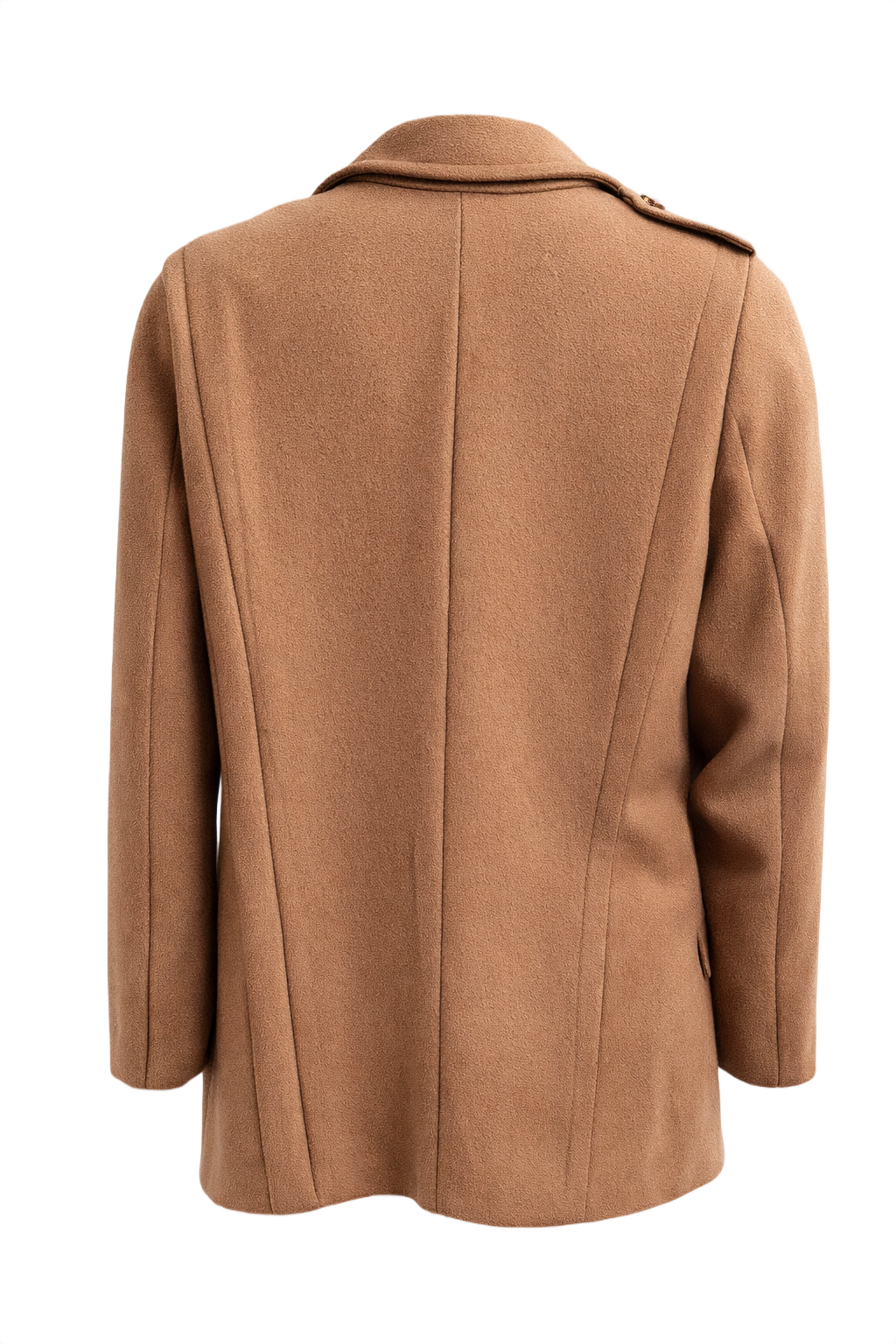 1990s Camel Wool Blazer - Back View