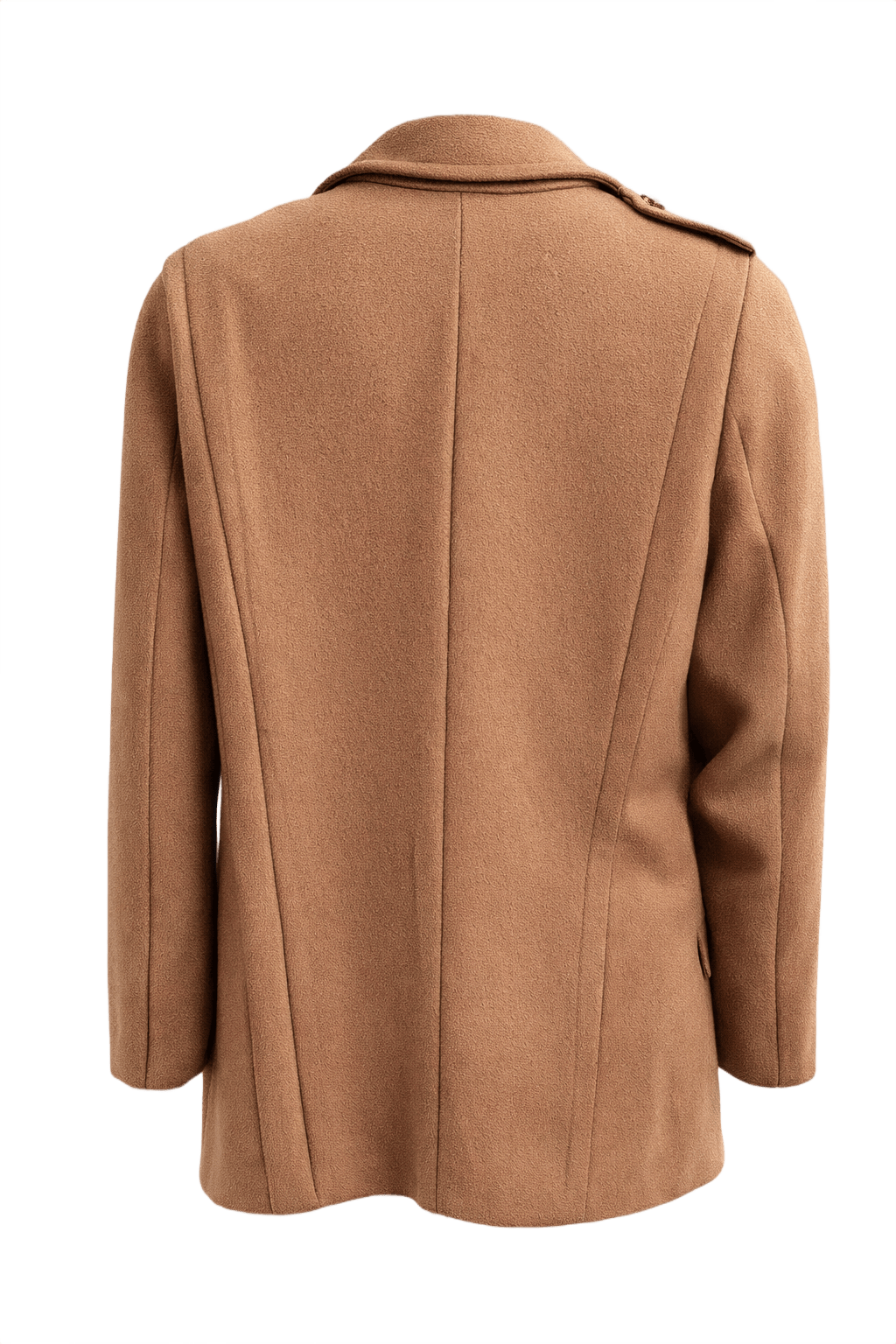 1990s Camel Wool Blazer - Back View