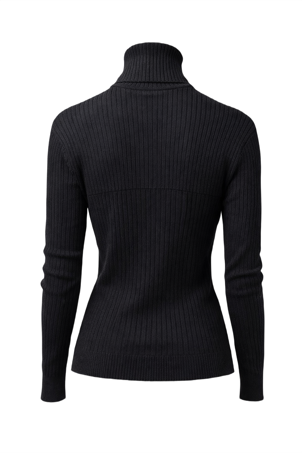 1990s Black Wool Sweater - Back View