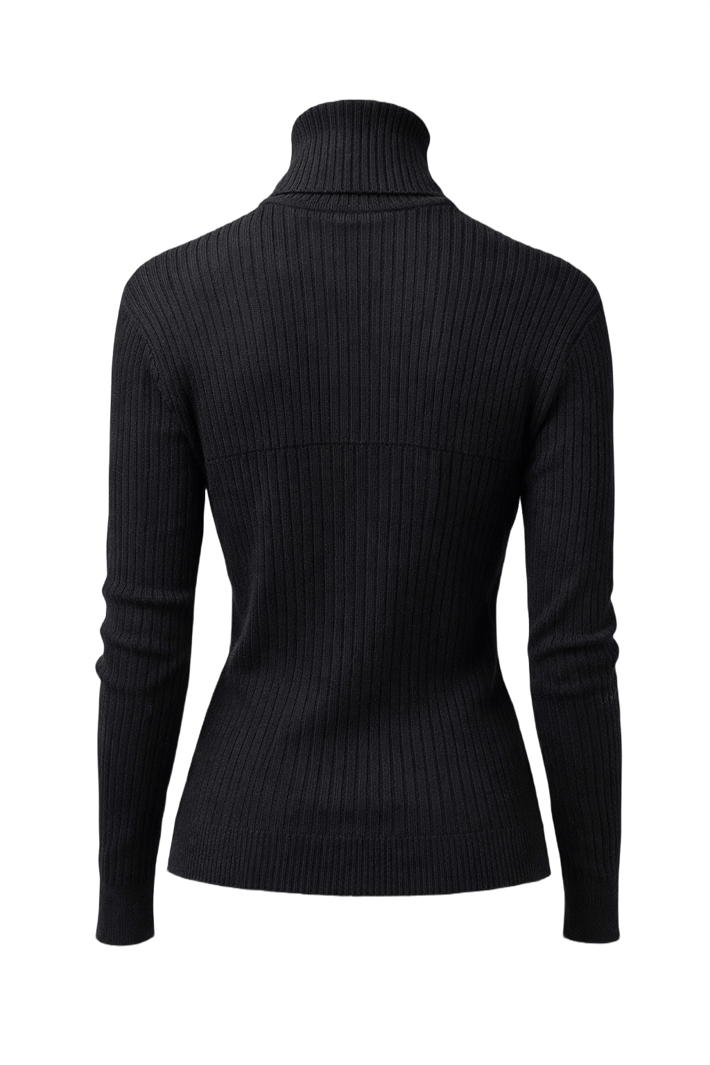 1990s Black Wool Sweater - Back View