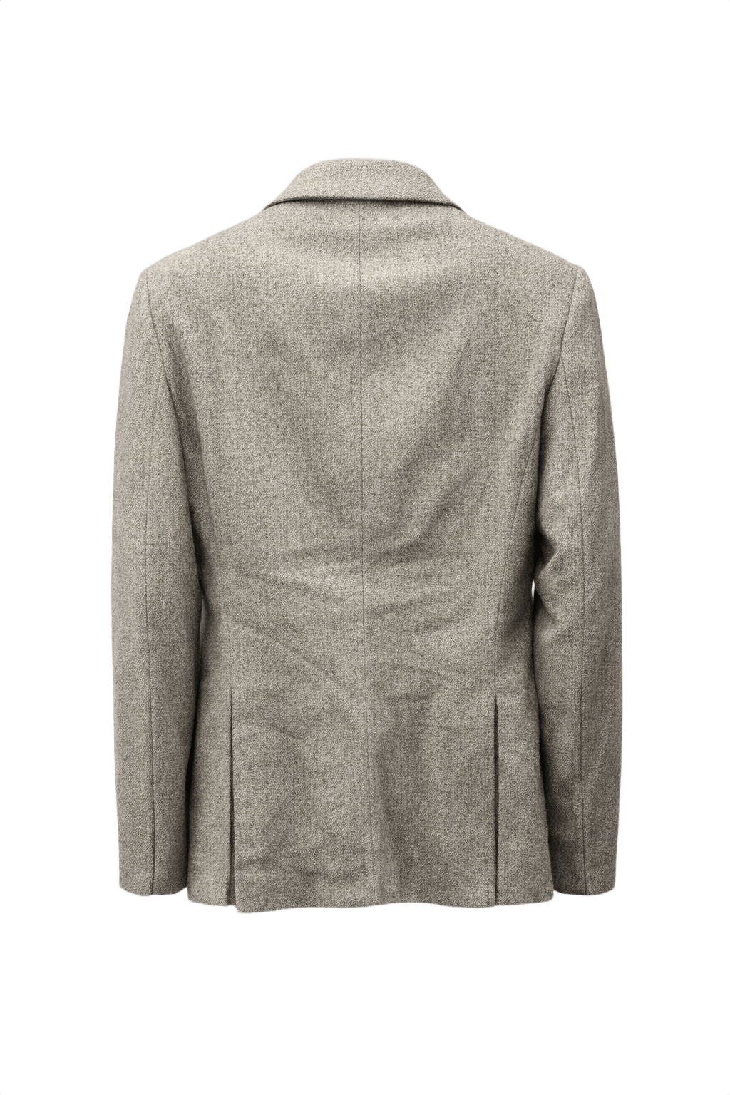 1980s Gray Wool Blazer - Back View
