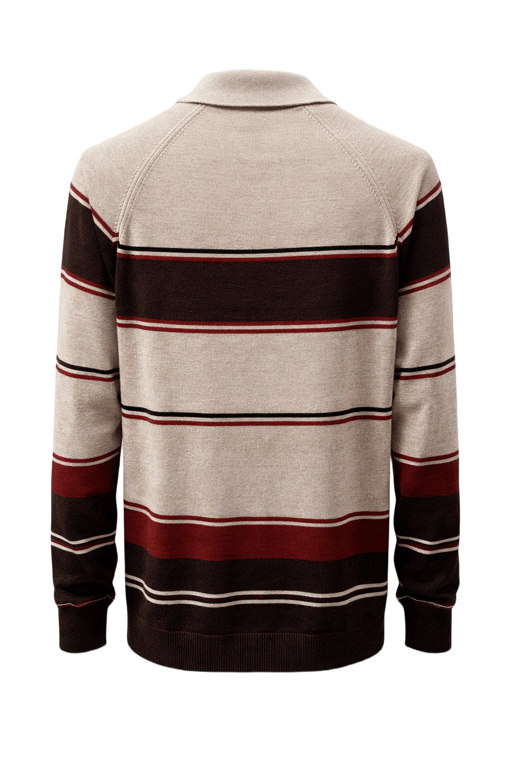 1980s Beige Cotton Blend Sweater - Back View