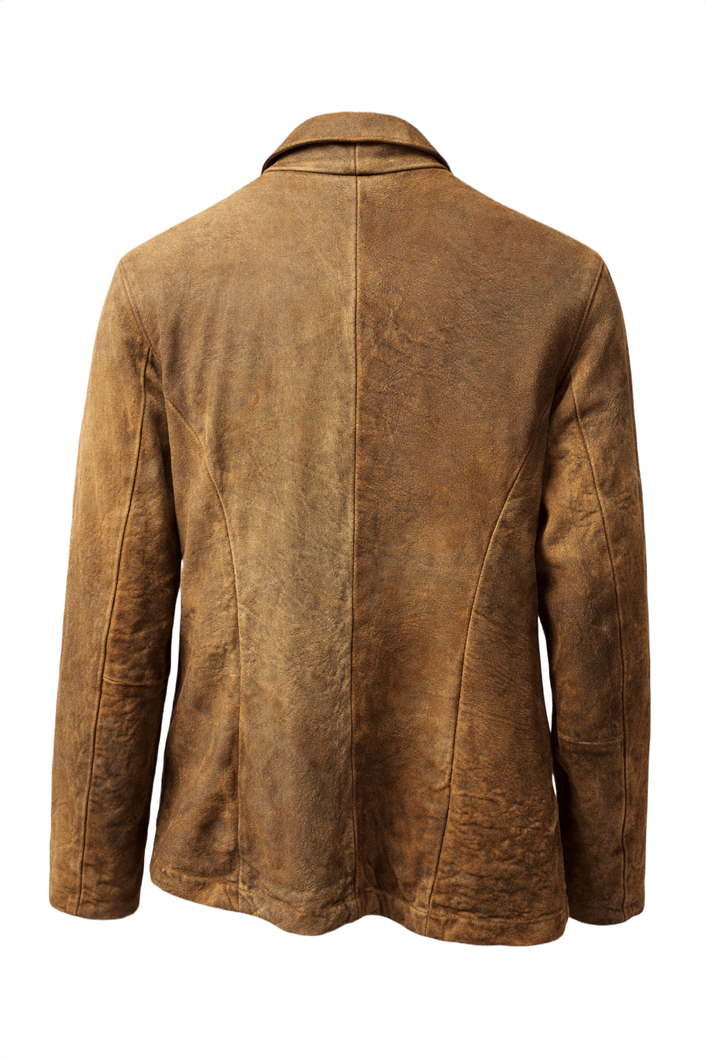 1990s Brown Leather Jacket - Back View
