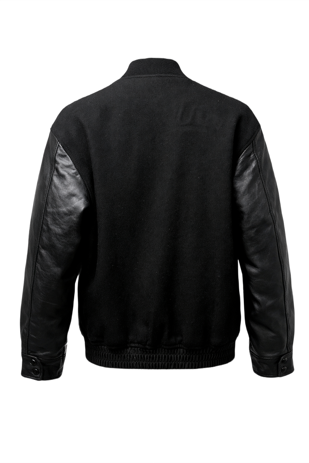 1990s Black Wool Jacket - Back View