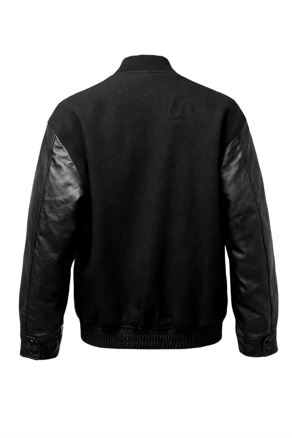 1990s Black Wool Jacket - Back View